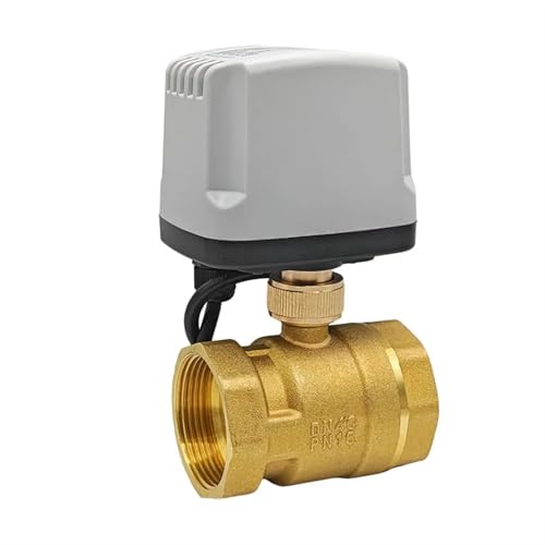 Vanne électrique 2 ports DN32 laiton normalement fermée coupure fluide - 5