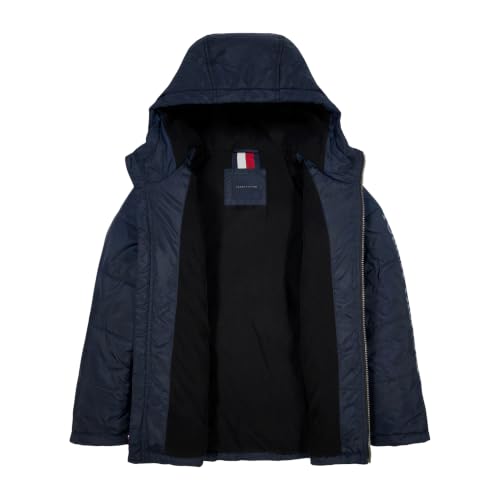 Image of Tommy Hilfiger Boys' Heavyweight Hooded Polar Fleece Lined Puffer Jacket