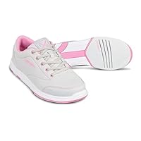 Bowling-Schuhe | KR Strikeforce – Chill | Damen-Schuh mit Gleitsohle beidseitig | Moderner Sportschuh für Frauen und Mädchen | Grau Pink - Größe 36