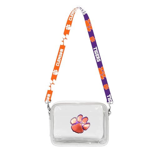 Littlearth Clemson Tigers NCAA Clear Fanny Fan Purse