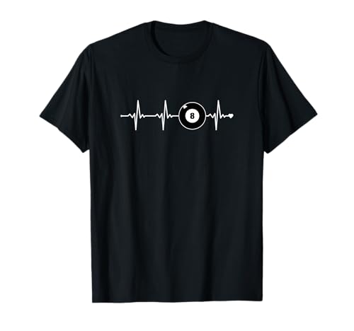 Billiard Heartbeat Billardtisch Billiards Snooker Billard T-Shirt Billiard Heartbeat Billardtisch Billiards Snooker Billard T-Shirt