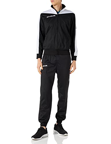 GIVOVA Rome Survêtement Roma triacétate Noir/Blanc, XL, Mixte