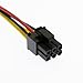 YiKaiEn 4 Pin Molex to 6 Pin Video Card GPU Power Supply Cable 8.6’’ 22cm (1 Pack)