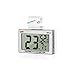 Digital Reptile Thermometer Hygrometer with Hook & Adhesive, LCD Display Temperature Humidity Gauge for Reptile Tanks, Terrariums, Bearded Dragon, Hermit Crab Accessories (-10℃~+50℃/20%-90% RH)