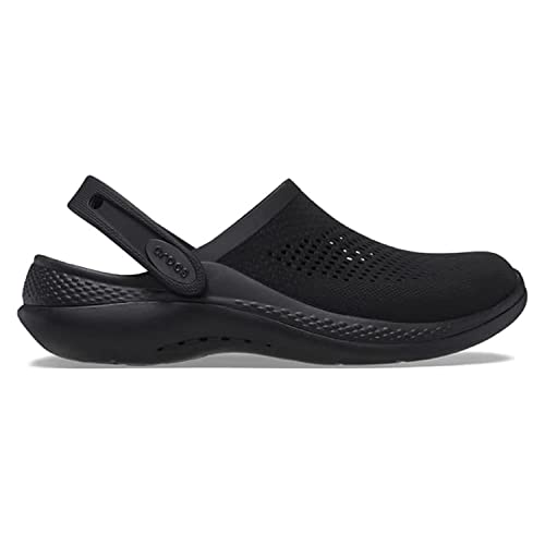 Sandália crocs lite ride 360 clog black/black - 39
