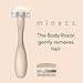 Kai Miness System Body Razor, Gentle Beauty Groomer for Hair Removal, Ideal for Sensitive Skin, Japanese Steel Removes Body Hair