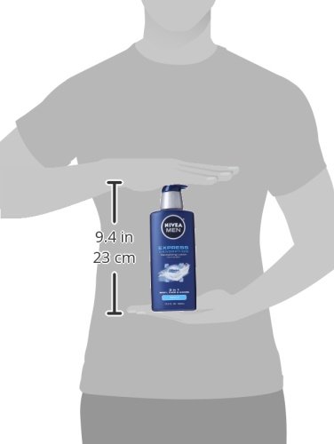 NIVEA Men Express Absorption 3-in-1 Revitalizing Lotion - Body, Face, Hands - 16.9 oz. Pump Bottle (Pack of 3)