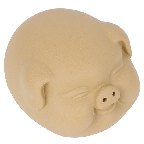 Figurine en céramique cochon du zodiaque chinois et crapaud argenté pour décoration de thé