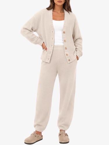 Image of LILLUSORY Women 2 Piece Sweater Matching Lounge Sets 2026 Fall Outfit