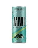 MIWI Lime & Mint, Kombucha con sabor lima y menta, 0% azúcar, 0% Alcohol, Lata 250ml