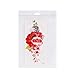 ULTNICE Flower Temporary Tattoos Stickers Lotus Cherry Blossoms Flash Tattoo Pack of 9 Sheets