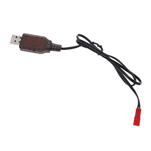 F Fityle 4.8v USB a JST-2P Conector Ni-MH Adaptador Cable Cargador de Batería para RC Drone Juguetes