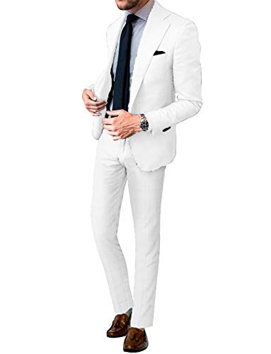 Image of Men's 2 Pieces Tuxedos Notch Lapel Suit(Jacket + Pants)