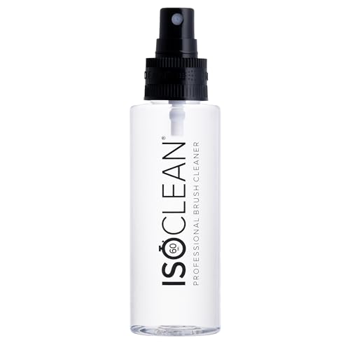 ISOCLEAN Makeup Brush Cleaner Gentle Daily Use Solution Reduces Product Buildup Improves Application Easy Clean Brush Cleaning Solution & Sponge Cleaner - Spray Top 100ml