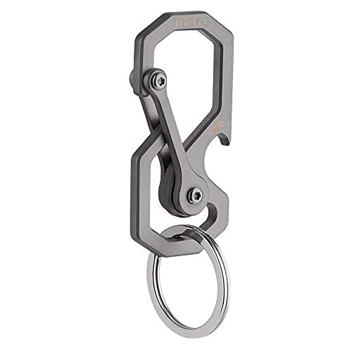 Tibitdeer Titan-Karabiner, Schlüsselanhänger, Flaschenöffner, Mehrzweck-Karabiner, , Clip, , für Camping, Wandern, Karabinerhaken