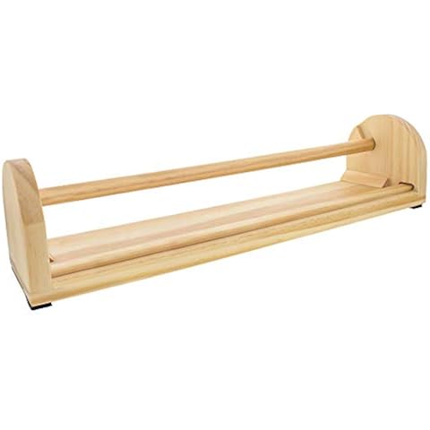 US Art Supply 12 inch Wooden Tabletop Paper Holder & Dispenser Cover