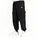 Cargo Joggers for Girls Fashion Elastic Waist Stretch Cuffed Sweatpant Pocket Fleece Lined Thermal Trouser (4-15 Years) Black