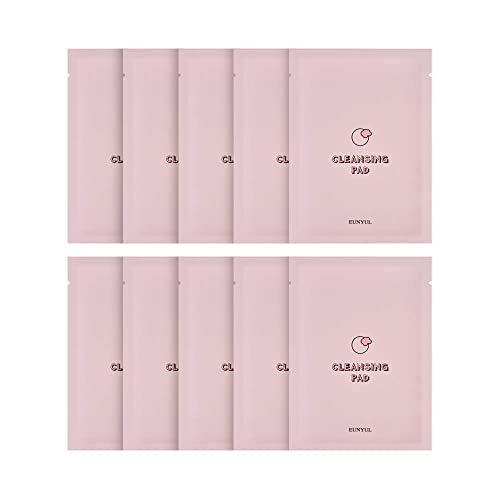 [PAKET VON 10] EUNYUL Cloud Cleansing Pad Set 5ml x 10Stück, Koreanische Hautpflege Gesichtspad & Reinigungswasser, Make-up-Entferner für Feuchtigkeit & Tiefenreinigung & Gut für unterwegs Cover