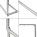 Tufting Frame Rug Making Kit, 31x26 Inch Rug Tufting Frame, Aluminium Alloy Tufting Frame for Rug Making, Rug Frame for Tufting, Rug Tufting Supplies Carpet Making Kit