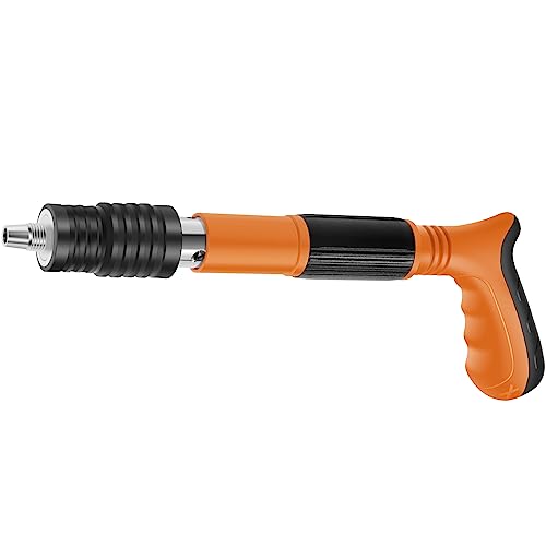 FUYGRCJ- Mini Nailer Tool Manual Wall Nail Fastening Tool Low Noise Air Nailer Machine Adjustable Cement Wall Nailer Hand Tool Lightweight for Woodworking Decoration(7302 type gun nail gun)