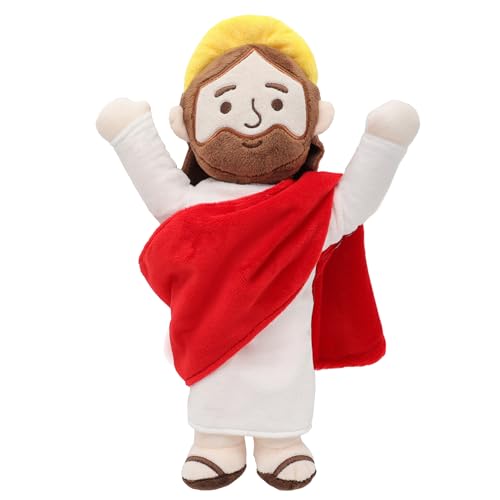 Image of Yelakey 13" Jesus Plush Jesus Stuffed Doll Christian Plushie Doll for Easter Christmas Church Religious Gifts for Kids Adults
