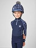LeMieux Mini Base Layer Top - My Long Sleeve Athletic Thermal Shirts - Equestrian Apparel & Gear for Horseback Riding (Indigo/3-4 Years) - Image 4