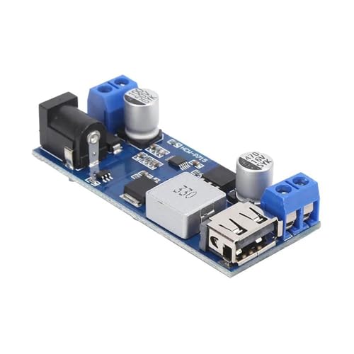 24V/12V girişten 5V 5A çıkış veren ayarlanabilir voltaj düşürücü modül