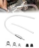 TAVYTH Kit de Tubo de Purgador de Frenos Hidráulico con 1 Manguera y 3 Abrazaderas y 2 Tapones Kit de Purga de Frenos para Sangrado Eficiente en Frenos de Coche y Moto