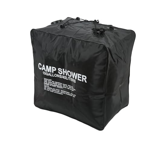 FILFEEL 40L Solar Shower Bag for Camping, Portable PVC Rubber Outdoor Camp with Sprayer, Easy to Use Hanging Bath Solution Hiking Beach Travel