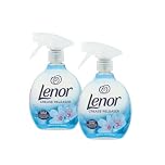 Lenor Crease Releaser Spring Awakening Twin Pack 2 x 500ml for Removing Wrinkles and Freshening Clothes Linen + Upholstery Easy Iron Spray Long-Lasting Fresh Scent