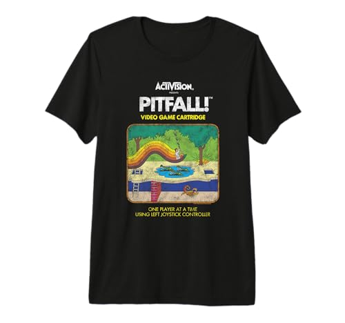 Activision Pitfall Distressed Game Cover Retro Video Game Premium Tri-Blend T-Shirt