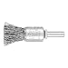 Produktbild PFERD Pinselbürste ungezopft PBU | Ø 15mm Schaft-ø 6mm Stahl-Draht-ø 0,35 | 43298001  für Geradschleifer, Bohrmaschinen, Biegwellen