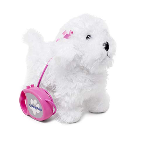Meva Kids Walking and Barking Puppy Dog Toy Pet with Remote Control Leash (White) - Thumbnail 2