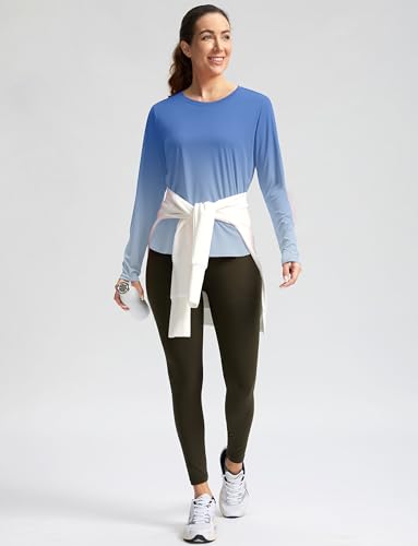 Image of Women's Sun Shirts UPF 50+ Long Sleeve UV Protection Shirt Lightweight Quick Dry Workout Hiking Tops for Women