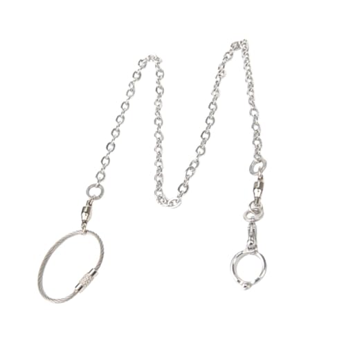 PERSELOSO 1Pc Bird Foot Chain Flying Stainless Steel Training Rope Outdoor Parrot Ankle Foot Ring Accessories Bird Harness Leash Prevent Escaping