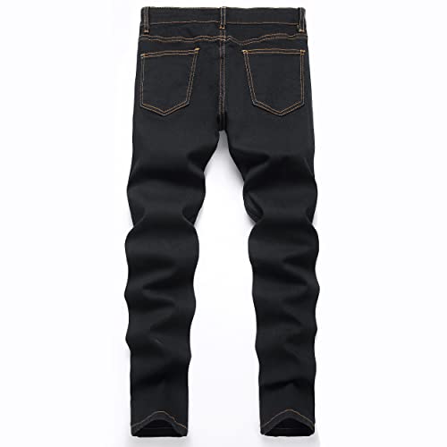 Boy's Skinny Fit Ripped Distressed Slim Fit Stretch Fashion Denim Jeans Pants2