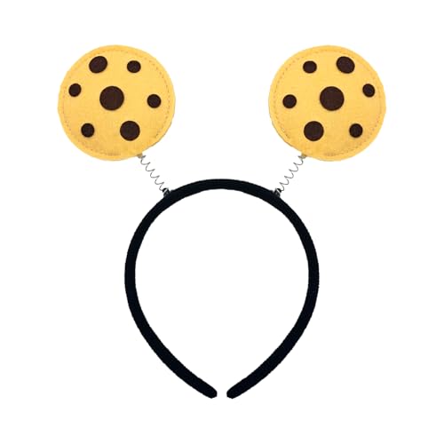 3 Inch Chocolate Cookie Headband Halloween Monster Hair Accessory for Women