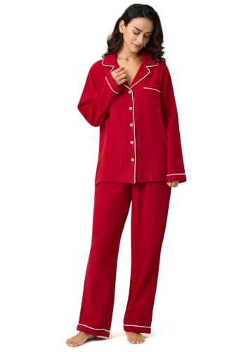 Image of BESTOUCH Womens Pajama Sets: 100% Cotton Muslin Linen Feel