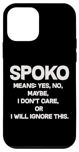 Spoko Means Yes No Maybe Funny Polish�t���[�Y �X�}�z�P�[�X iPhone 12 mini �p