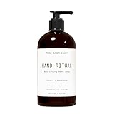 Muse Apothecary Hand Ritual - Aromatic and Nourishing Hand Soap, Infused with Natural Aromatherapy Essential Oils - USDA Certified Biobased - 16 oz, Coconut + Sandalwood