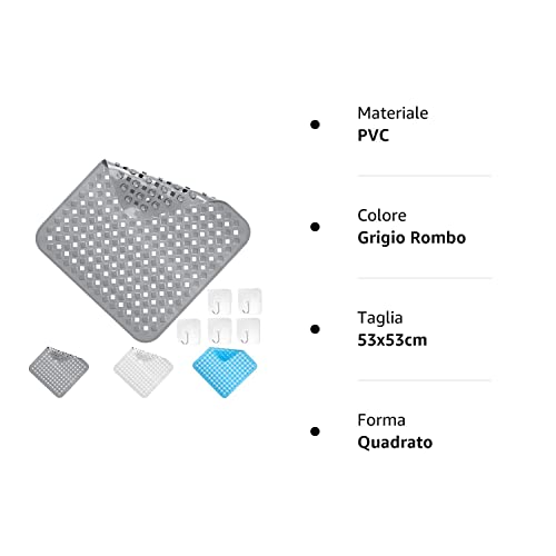 GUJIN Tappeto Doccia Antiscivolo, Antimuffa