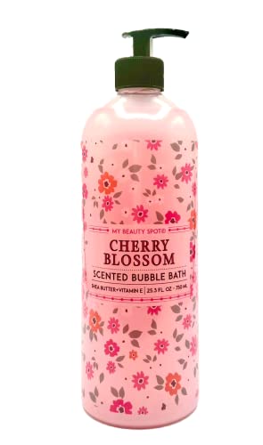 Cherry Blossom Bubble Bath, Shea Butter, Vitamin E, 25 Fl Oz #TOP9