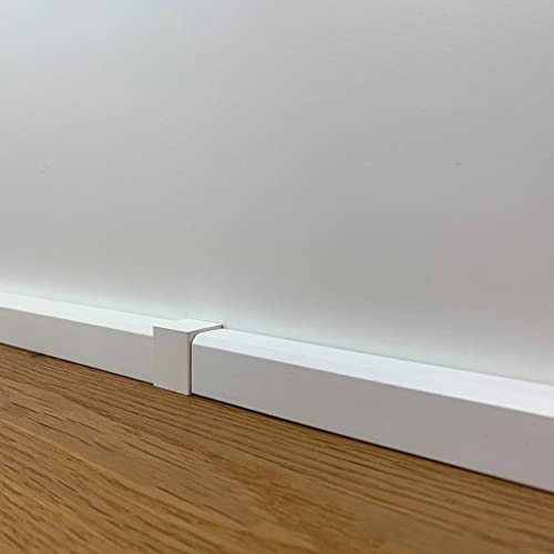 Trevendo® Eckstäbe Innenecke, Außenecke, Verbinder 15er Pack E7: 18 x 18 x 61 mm RAL9016