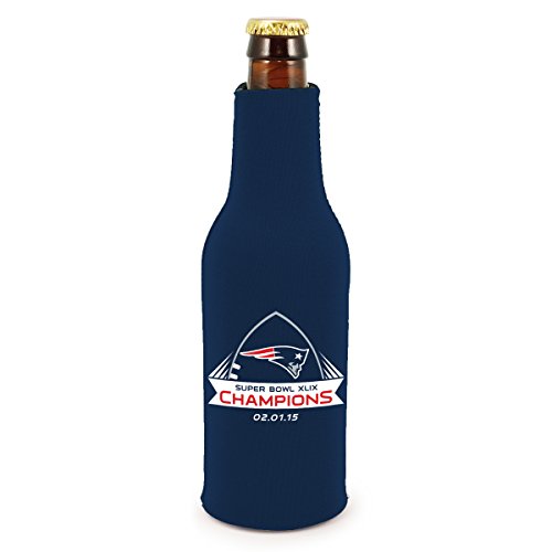 NFL New England Patriots 2014 Super Bowl XLIX Champions Bottle Suit for 12-Ounce Bottle, Navy