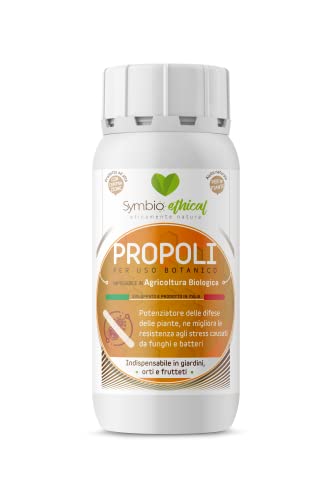 Symbioethical Propoli - 250 ml - Elevata Concentrazione - Potenziatore naturale delle difese delle piante - Agricoltura Biologica