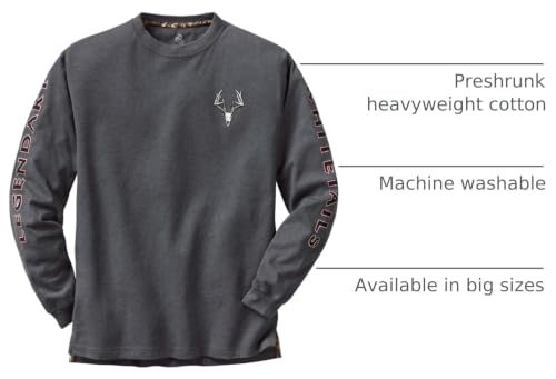Image of Legendary Whitetails Mens Long Sleeve T-Shirt 100% Cotton Preshrunk Tee