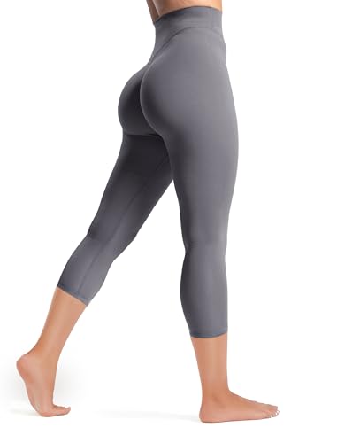 Olmlmt No Front Seam Workout Leggings for Women Tummy Control Butt Lifting Leggings Buttery Soft Gym Yoga Pants