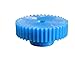 BELTXTROPHE 1pcs 1M 60T Blue Nylon Straight Teeth Gear 1 Module 60 Teeth Plastic Spur Gear Pinion Gear 62mm Diameter Cylindrical Gear Industry(6MM BORE)
