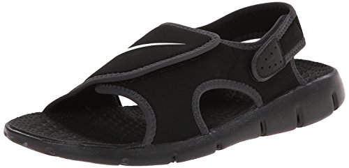 Nike Kids Boys' Sunray Adjust 4 (Little, Black/White/Anthracite, 4 M US Big Kid
