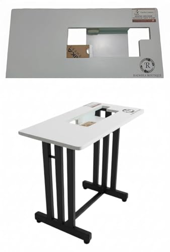Image of Extension Table Top with Stand for Sewing Machines | Customized Table Top with Brand /Shop or Merchant Name (Compatible with Usha Janome Wonder Stitch)